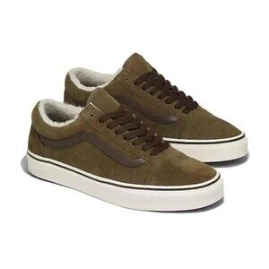 New VANS Sherpa Old Skool Sneakers Shoes Kangaroo VN000CP5BYW Mens 3.5 Women 5